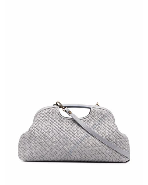 Officine Creative Gray Class 48 Woven Leather Bag