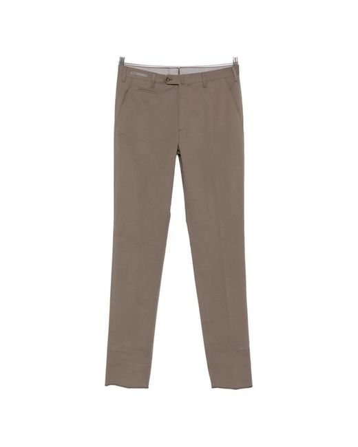 Corneliani Gray Straight-Leg Tailored Trousers for men
