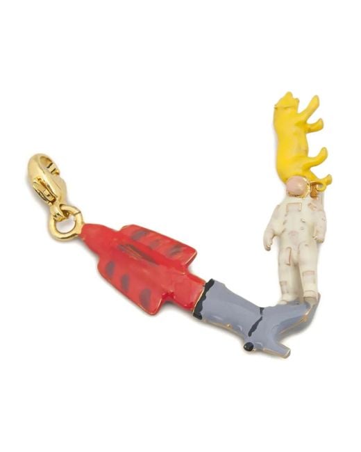 Marni Pink Alphabet "V" Charm