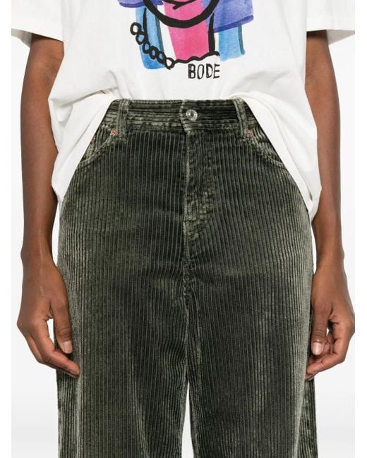 Bellerose High Waist Broek in het Green