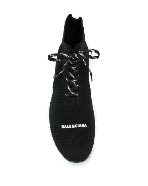 Balenciaga Rubber Soksneakers Met Veters in het Zwart voor heren - Lyst