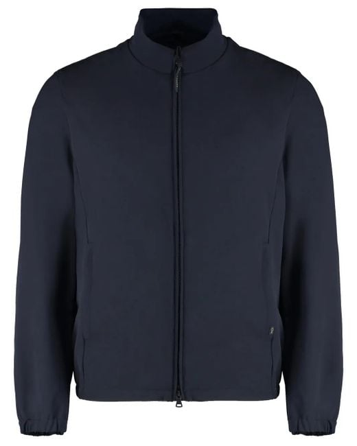 Paul & Shark Blue Zipped Stretch Jacket for men