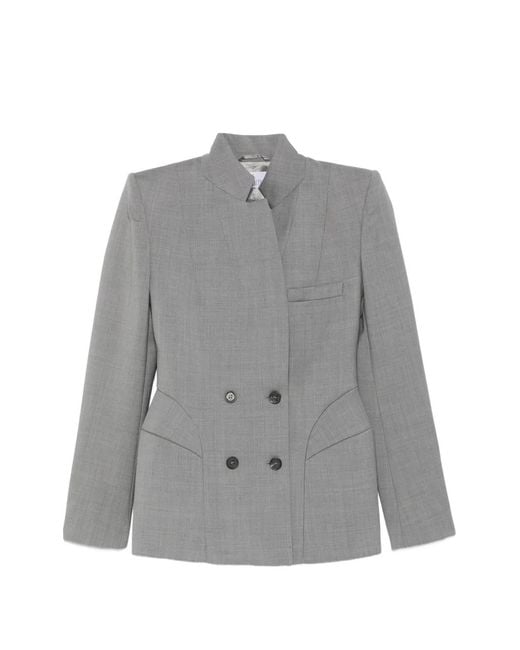 GIUSEPPE DI MORABITO Gray Double-Breasted Blazer