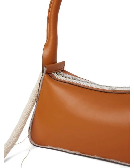 Dentro White Handtasche Aus Leder