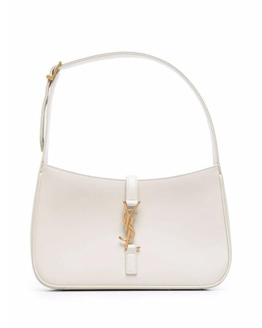 Saint Laurent White "Le 5 À 7" Shoulder Bag