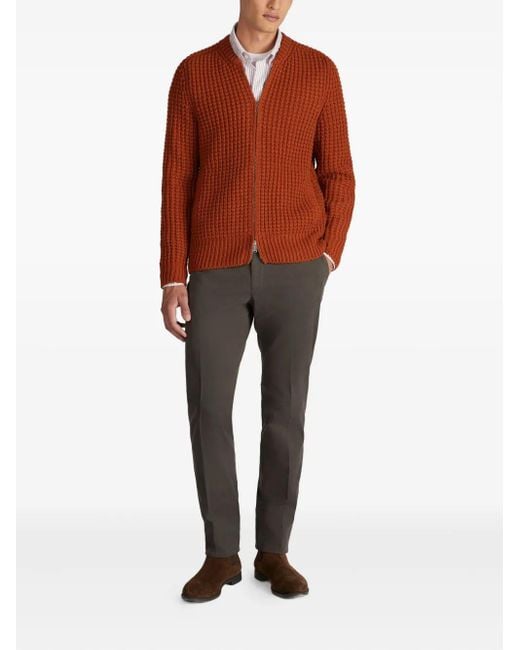 Incotex Gray Buttoned Trousers for men