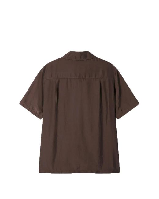 TONYWACK Brown Buttoned Flap-Pocket Shirt for men