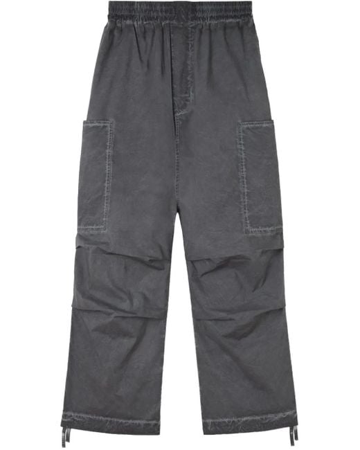 Sunnei Gray Cargo Trousers