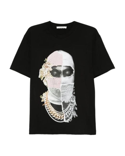 Camiseta con estampado de máscara Ih Nom Uh Nit de hombre de color Black