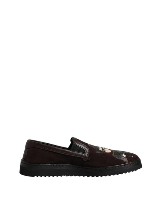 Dolce & Gabbana Black Dg Millennials Dg Family Sneakers for men