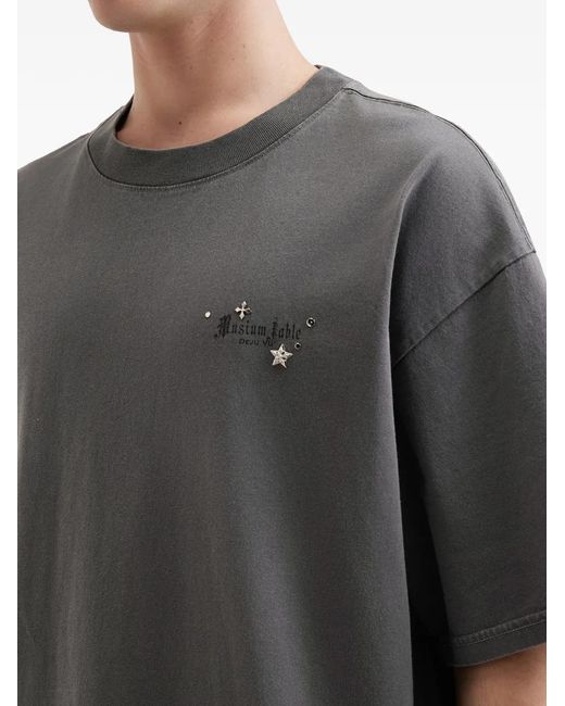 Musium Div. Gray Graphic T-Shirt for men