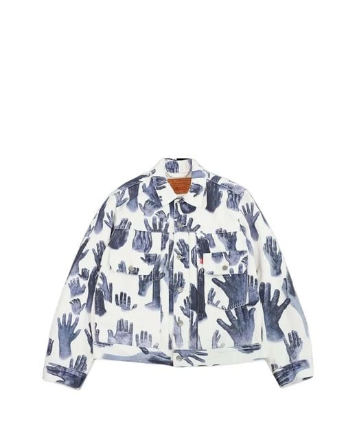 DENIM TEARS Blue X Levi's Buttoned Shirt Jacket for men