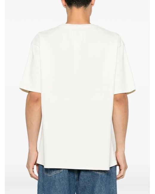 Rhude White Graphic-Print T-Shirt for men