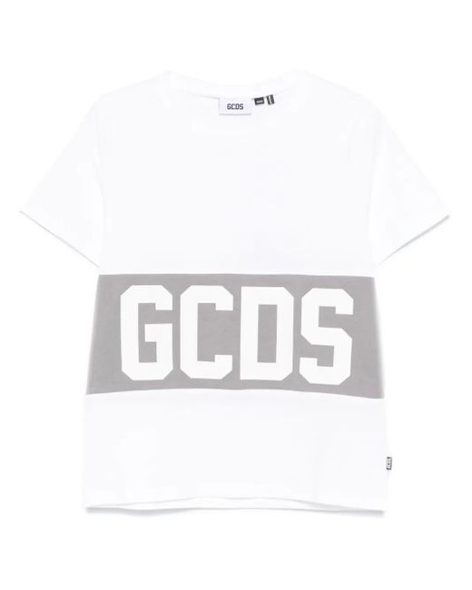 メンズ Gcds Band Logo Tシャツ White