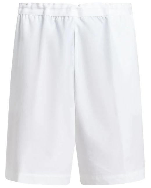 Lacoste White Logo-Appliqué Track Shorts for men