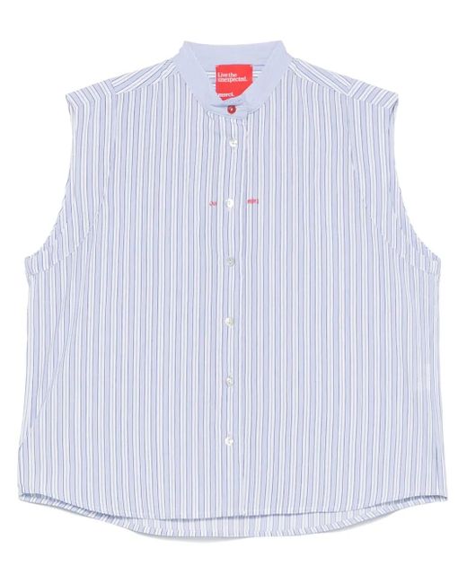 ..,merci White Striped Top