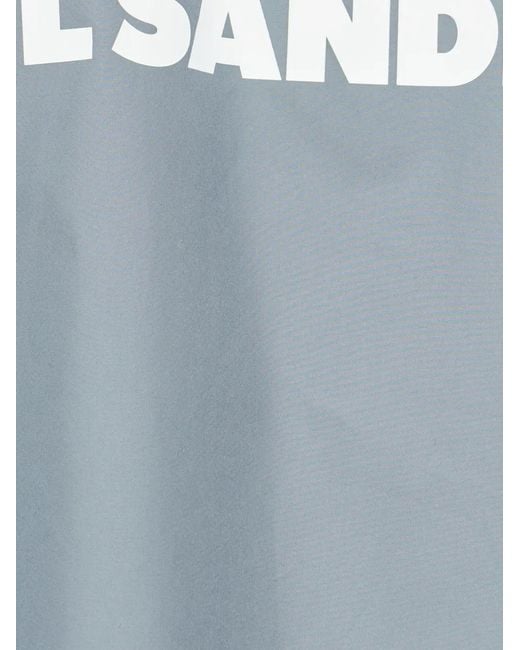 Jil Sander Blue Cotton Jacket for men