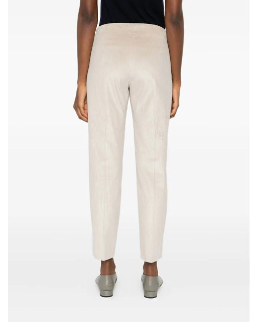 MARGON METAMORFOSI White Side-Split Corduroy Trousers