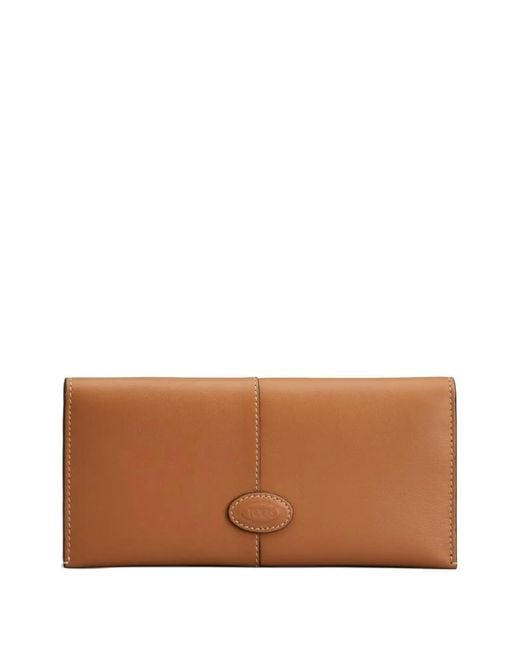 Tod's Brown Vertical Leather Wallet for men