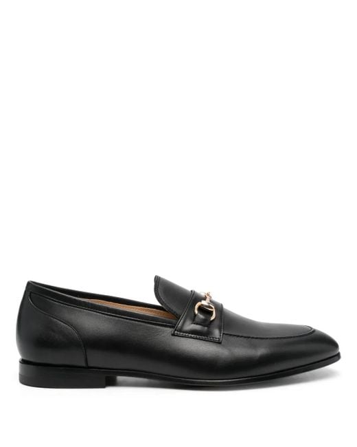 Scarosso Black Alessandro Leather Loafers for men