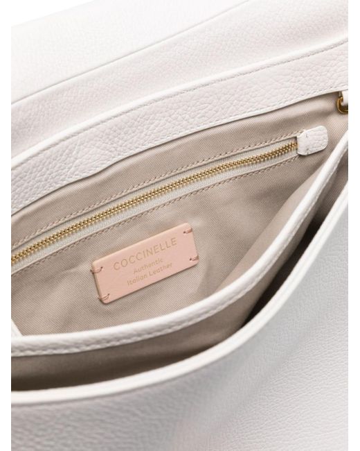 Grand sac porté épaule Magie Coccinelle en coloris White
