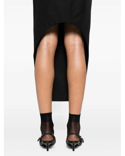 Givenchy Black Asymmetric Pencil Skirt