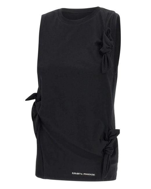Haut En Coton Elisabetta Franchi en coloris Black