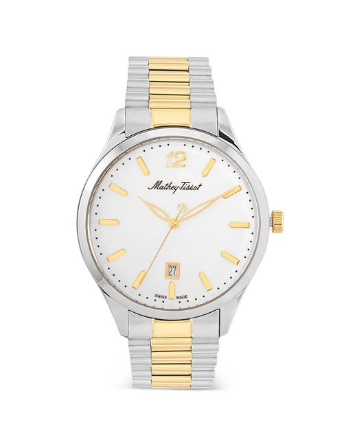 Mathey-Tissot Metallic Urban Metal 42Mm Watch
