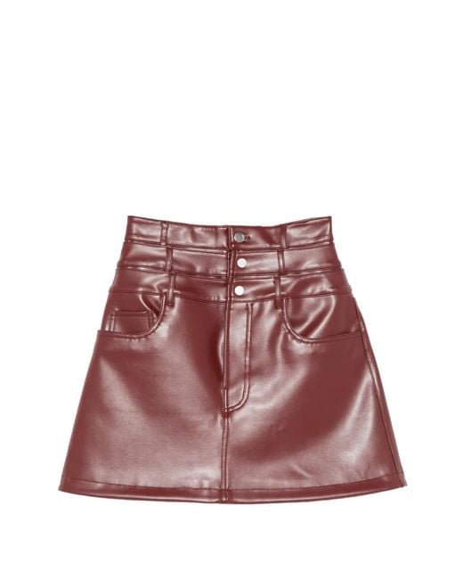 Viktor & Rolf Red Triple-Layer Mini Skirt