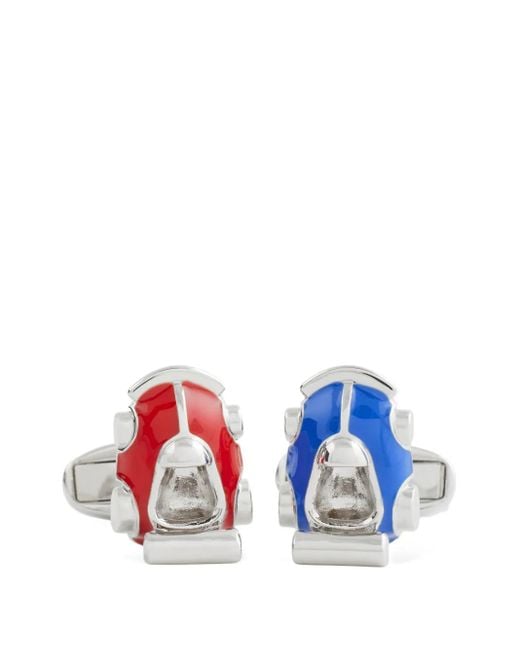 メンズ Paul Smith Racing Car カフスボタン White