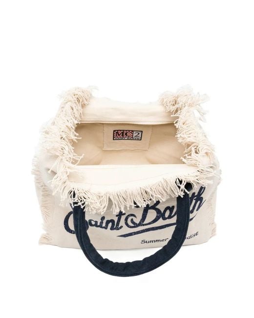 Mc2 Saint Barth White Vanity Tote Bag