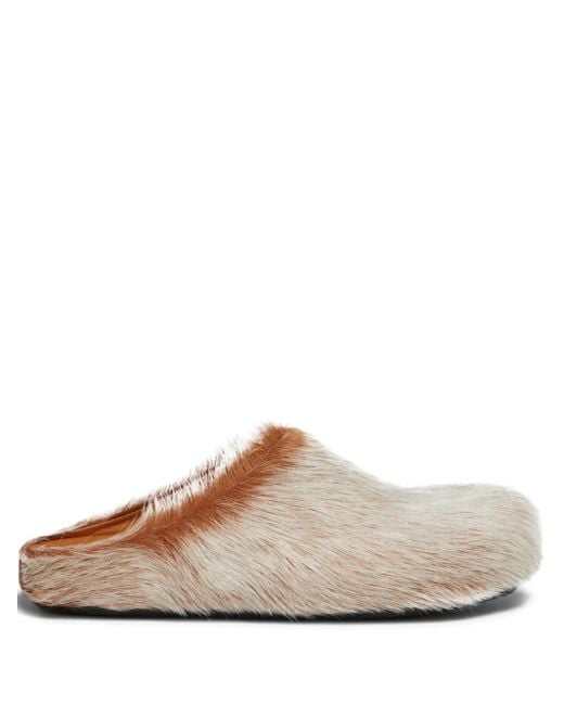 Marni White Fussbett Mules