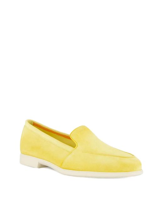 Santoni Yellow Loafers