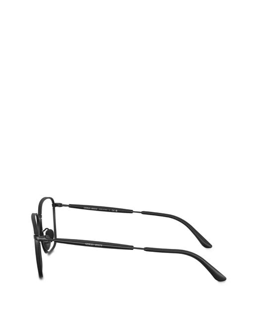 Giorgio Armani Black Square-Frame Glasses for men