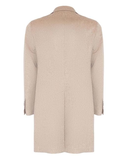 Tagliatore Natural Double-Breasted Coat for men