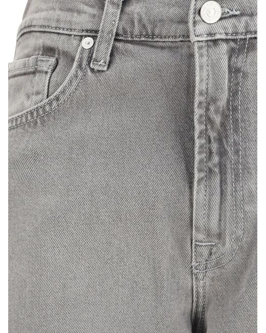 7 For All Mankind Gray Bonnie Belt-Loop Jeans
