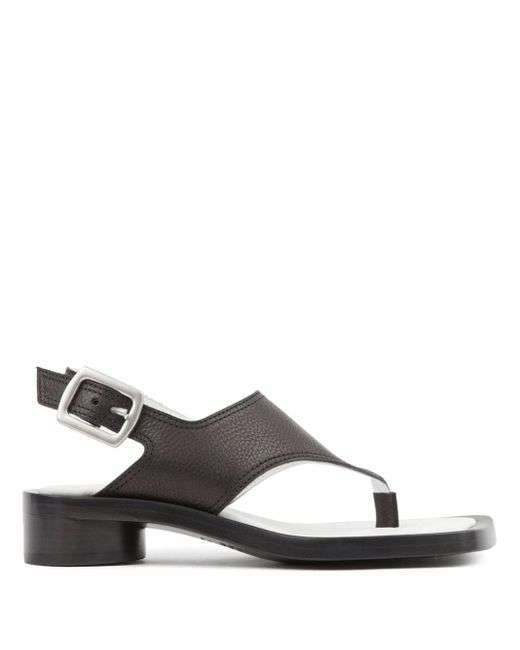 MM6 by Maison Martin Margiela Brown Anatomic 30mm Leather Sandals
