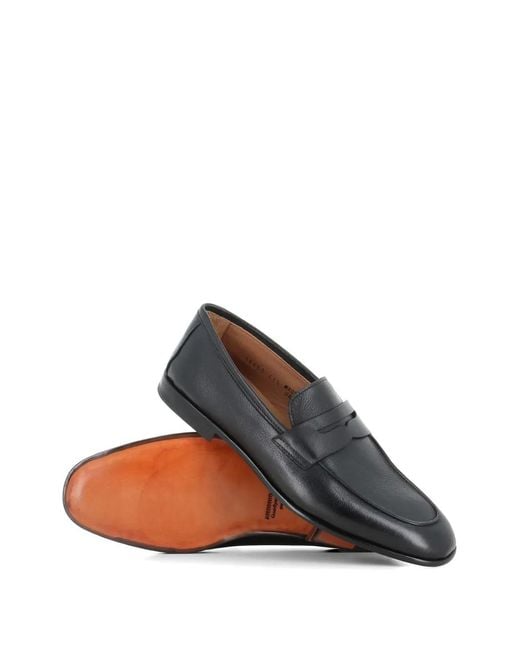 Antonio Maurizi White Penny-Strap Leather Loafers for men