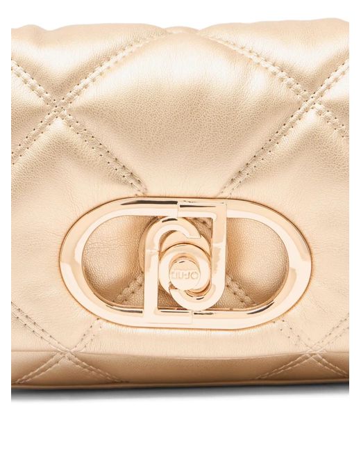 Liu Jo Metallic Small Quilted Lapuffy Bag