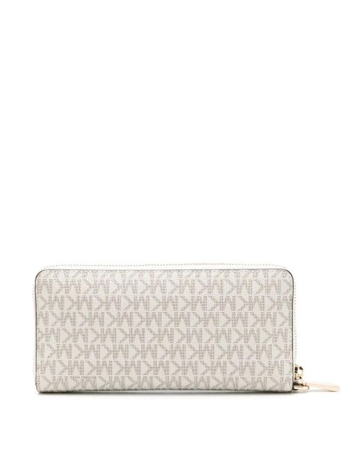 Michael Kors White Jet Set Monogram Wallet