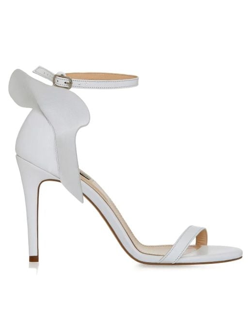 SMILING SHOES White 90Mm Lolas Ankle-Strap Pumps