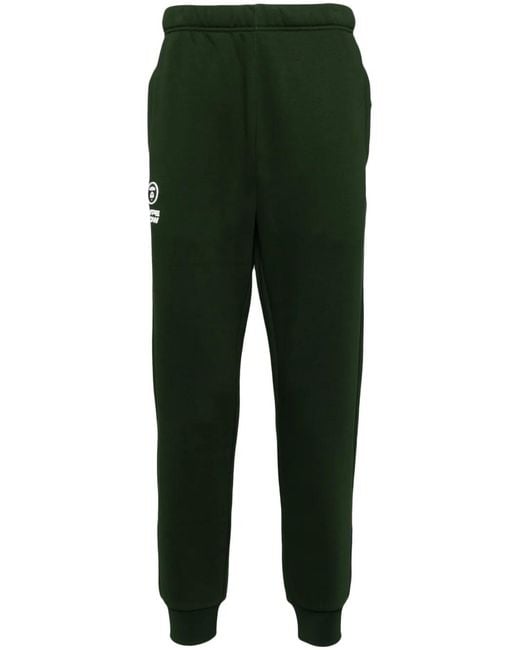 Aape By A Bathing Ape Green Logo Patch Track Pants for men