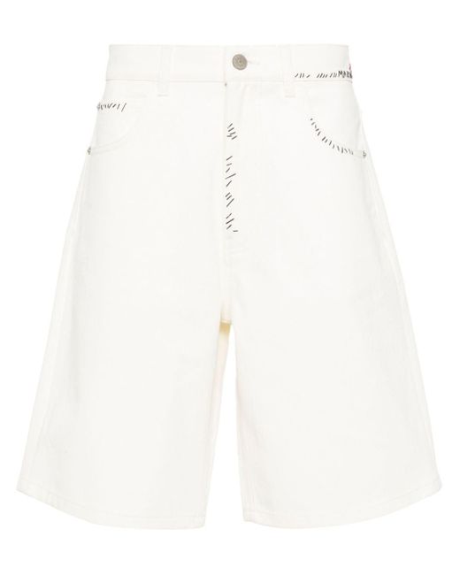 Marni Denim Shorts in het White voor heren