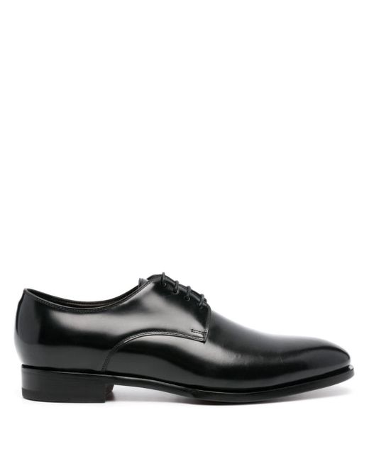 Tagliatore Black Panelled Oxford Shoes for men