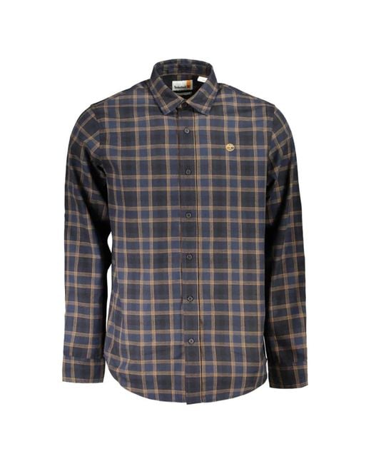Timberland Gray Chemise En Flanelle À Carreaux for men