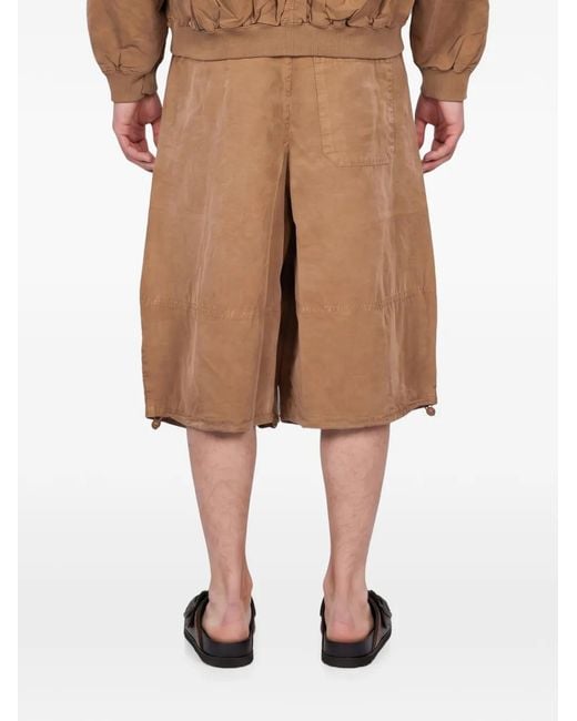 YMC Natural Salba Pleated Shorts