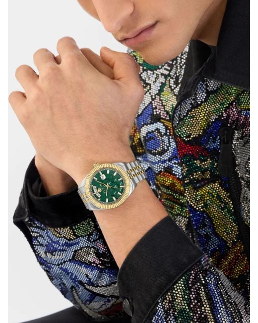 Orologio Date Superlative Gent 42Mm di Philipp Plein in Green da Uomo