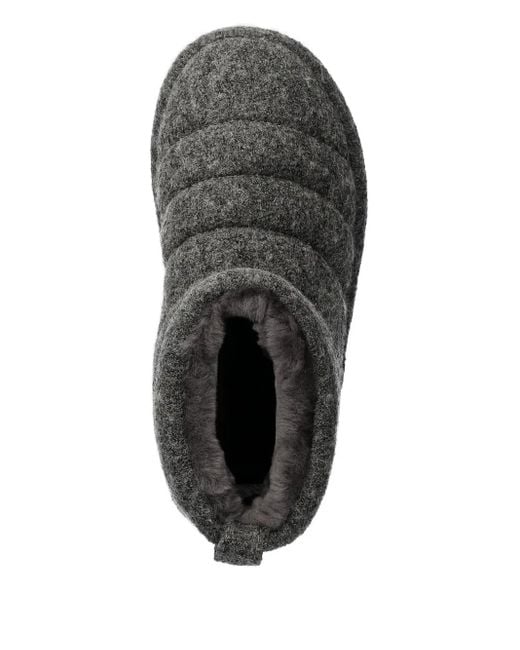 EMU Black Barrington Quilted Slippers