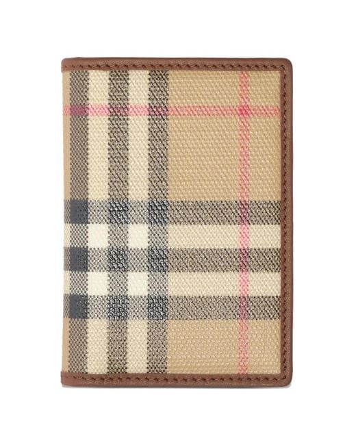 Burberry Natural Check Passport Holder for men