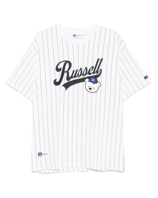 Chocoolate White X Russell Athletric T-Shirt for men